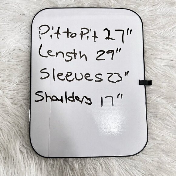 Catherines White Silver Sequin White Blouse Top Size 1X Button Front Long Sleeve - Picture 12 of 12